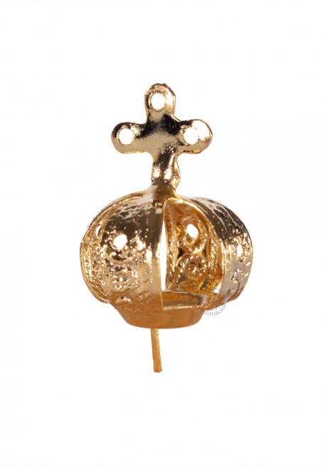 Coroa para Nossa Senhora de Fátima 12cm a 17cm, Chapa 3 furos
