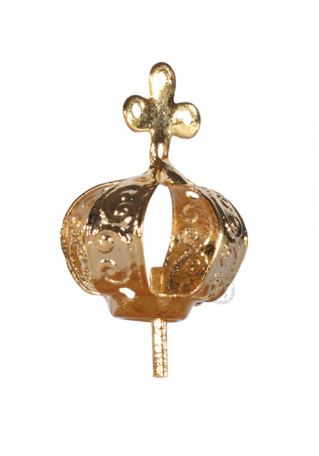 Corona para Nuestra Señora de Fátima 12cm a 17cm, Chapa 4 agujeros