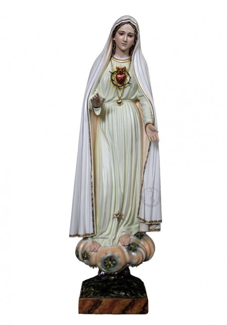 Imagen del Inmaculado Corazón de María en Madera 40cm