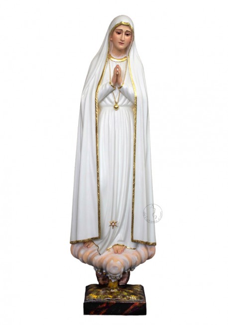 Nossa Senhora de Fátima Peregrina em Madeira 60cm