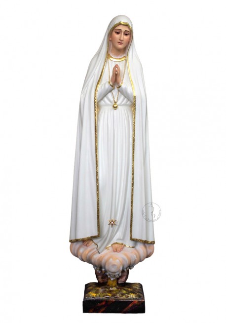 Nossa Senhora de Fátima Peregrina em Madeira 50cm