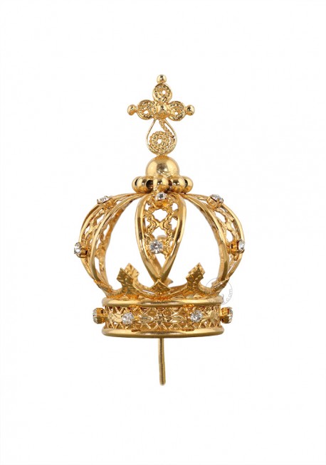 Corona de Metal bañada en Oro para Imágenes de 53cm a 64cm