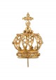Coroa em Metal banhada a Ouro, para NSF com 53cm a 64cm