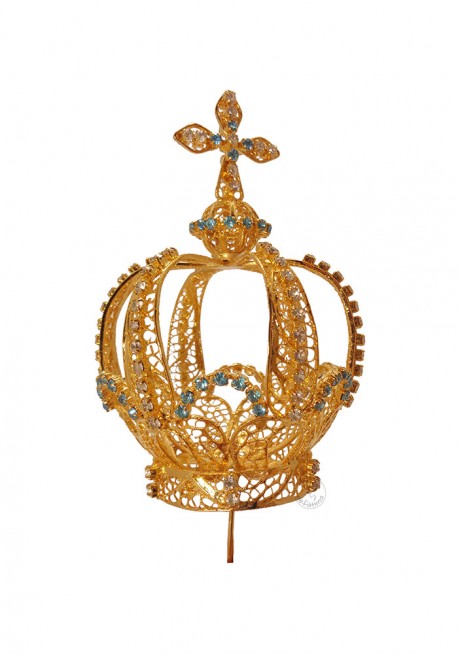 Coroa para Nossa Senhora de Fátima 70cm a 83cm, Filigrana (Rica)
