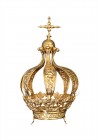 Coroa em Metal banhada a Ouro para Nossa Senhora de Fátima Capelinha, 120cm