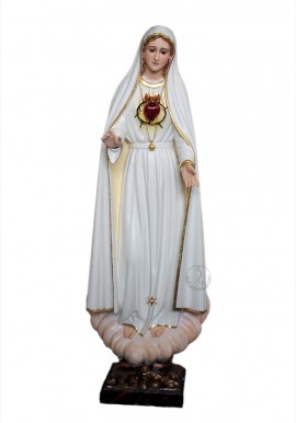 Immaculate Heart of Mary, in Wood 60cm mod.2