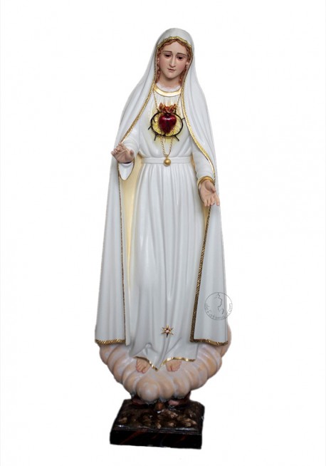 Immaculate Heart of Mary, in Wood 60cm mod.2