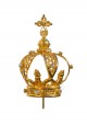Coroa em Metal banhada a Ouro, para NSF com 70cm a 75cm