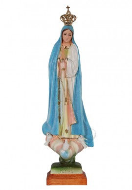 Nuestra Señora de Fátima, mod. Tiempo c/ ojos de cristal 45cm