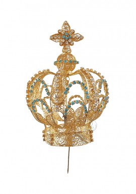 Coroa para Nossa Senhora de Fátima 105cm a 120cm, Filigrana (Rica)