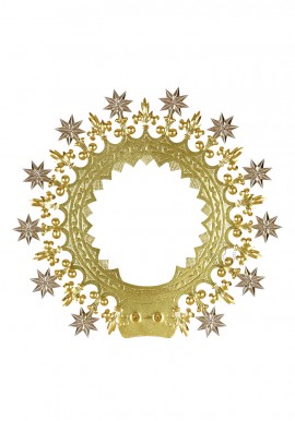 Golden Metal Aureole for Immaculate Heart of Mary 80cm to 103cm