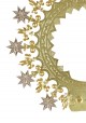 Golden Metal Aureole for Immaculate Heart of Mary 80cm to 103cm