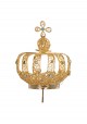 Crown for Our Lady of Fatima, 60cm to 64cm, Filigree. Blue and white stones.