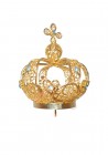 Crown for Our Lady of Fatima, 60cm to 64cm, Filigree. Blue stones.