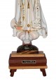 Nossa Senhora de Fátima, Clássica c/ Música e Olhos de Cristal 39cm