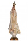 Nossa Senhora de Fátima, Patinada c/ Olhos de Cristal 64cm, c/ pombas