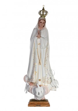 Our Lady of Fatima, Classic w/ Crystal Eyes w/ Doves 83cm (32.68 in)