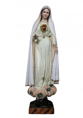 Statue of the Immaculate Heart of Mary, in Wood 40cm