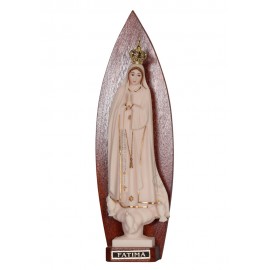 Our Lady of Fatima, Ivory Imitation w / Gallon in Backrest