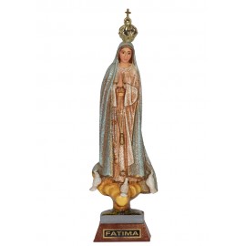 Our Lady of Fatima, Granite Imitation w/ Painted Eyes