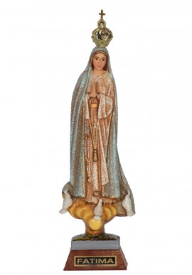 Nuestra Señora de Fátima, granitada con ojos pintados