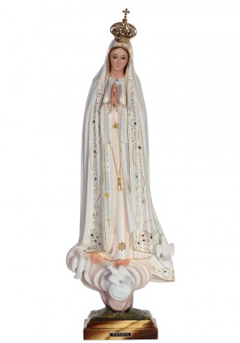 Nuestra Señora de Fátima, Clásica con Ojos de Cristal 53cm