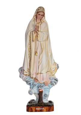 Nuestra Señora de Fátima, encina en madera 60cm