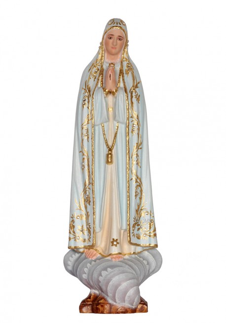 Imagem de Nossa Senhora de Fátima em Madeira 30cm
