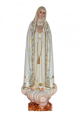 Nossa Senhora de Fátima Capelinha em Madeira 37cm