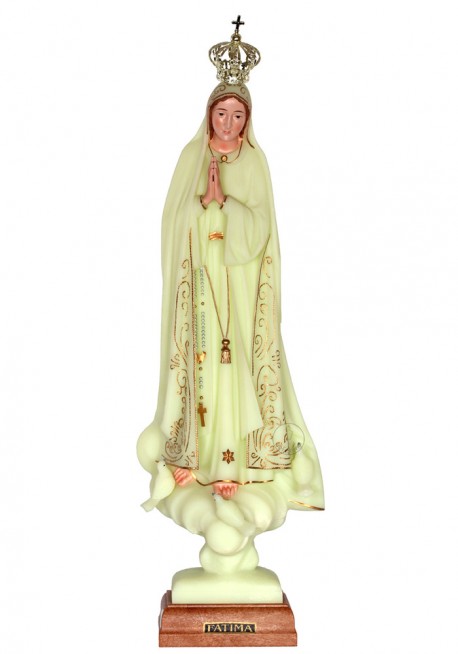 Nossa Senhora de Fátima, Luminosa c/ Cercadura 45cm