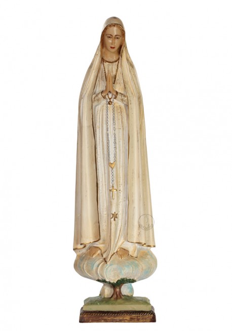 Nuestra Señora de Fátima Peregrina, Patinada en Marfinite 49cm