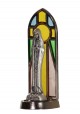 Nossa Senhora de Fátima Peregrina, Bronze em Redoma 9cm