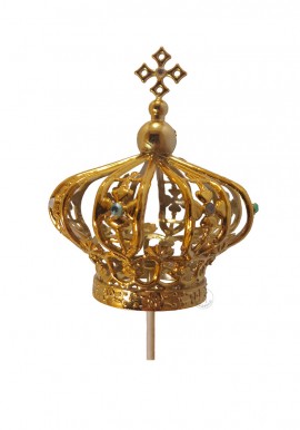 Coroa para Nossa Senhora de Fátima 60cm, Plástico