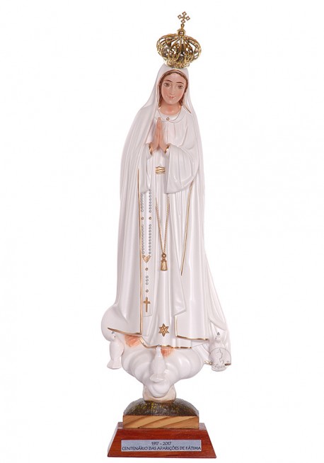Nossa Senhora de Fátima, Centenário c/ Olhos Pintados 35cm