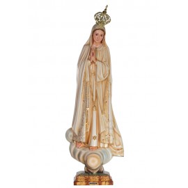 Nuestra Señora de Fátima, Patinada con Ojos de Cristal 83cm