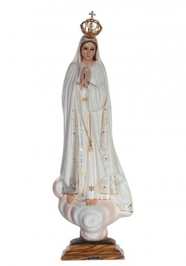 Nossa Senhora de Fátima, Clássica c/ Olhos de Cristal 83cm