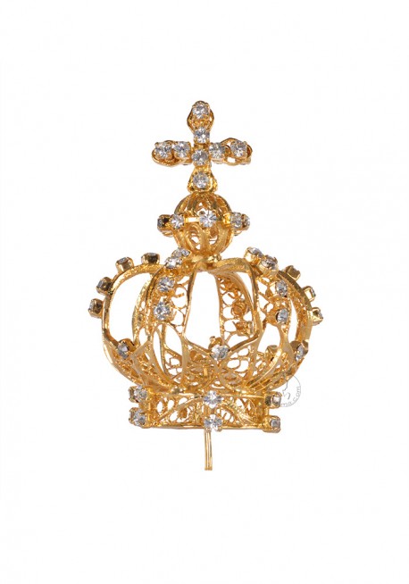 Coroa para Nossa Senhora de Fátima 50cm a 60cm, Filigrana (Rica)